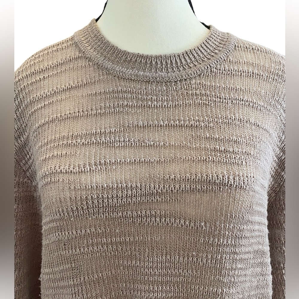 Linen cotton textured knit dress by InWear Copenhagen semi-sheer blush pink